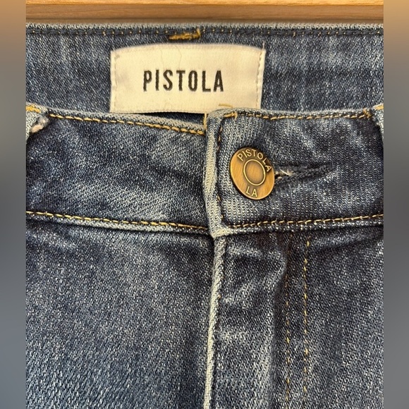 Pistola Teagan Front Slip High-Rise Vented Slim Jeans , sz 27 - Picture 6 of 11